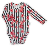 BamarNicol - BamarNicol Long sleeve bodysuit, girl, stripes, pink, flowers NANA - Mari Kali Stores Cyprus